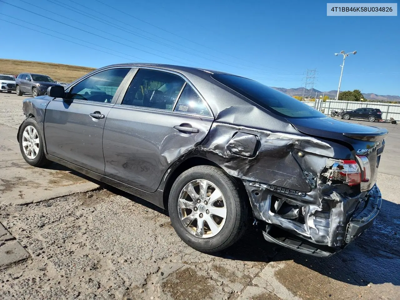 4T1BB46K58U034826 2008 Toyota Camry Hybrid