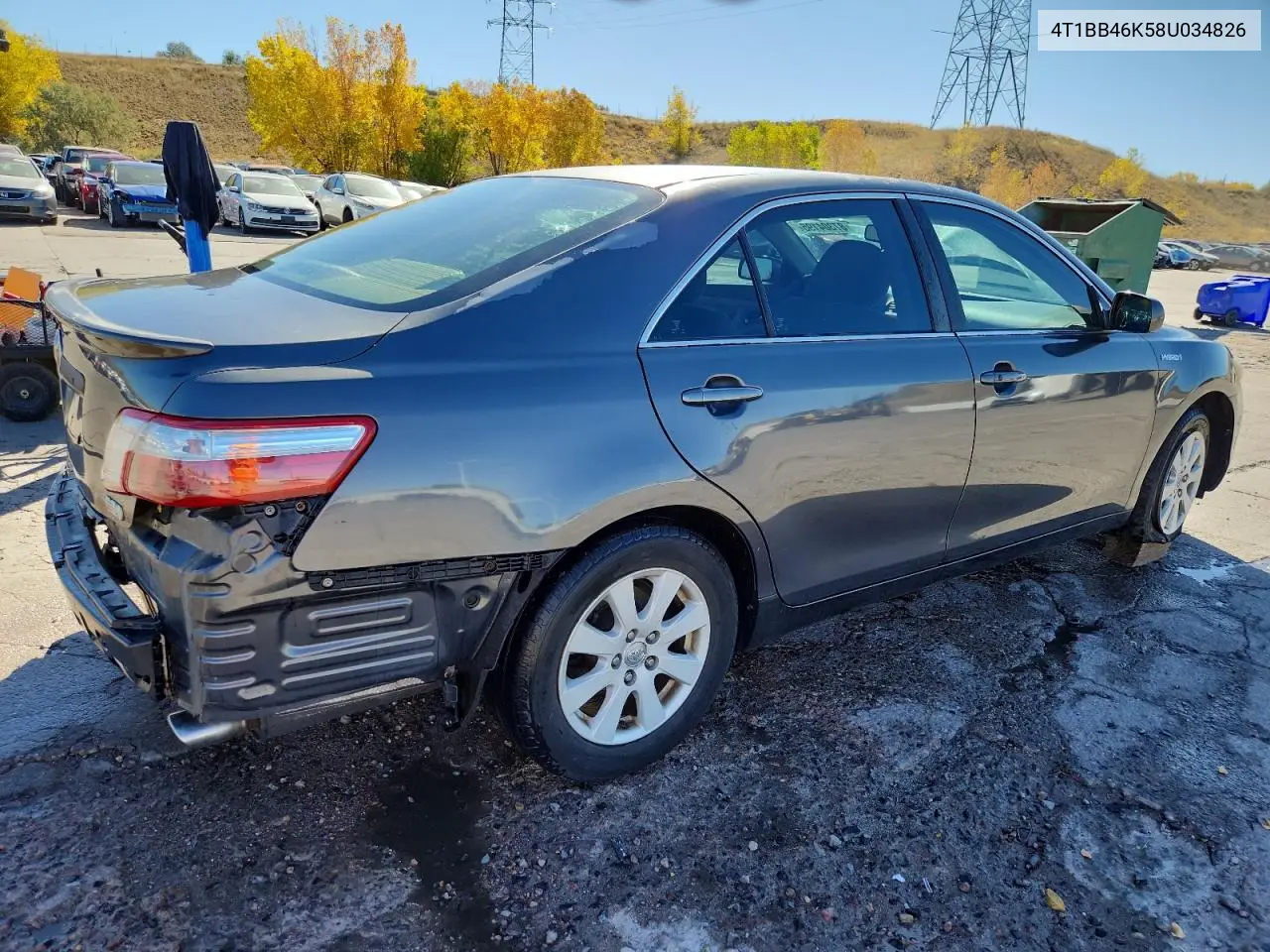 4T1BB46K58U034826 2008 Toyota Camry Hybrid