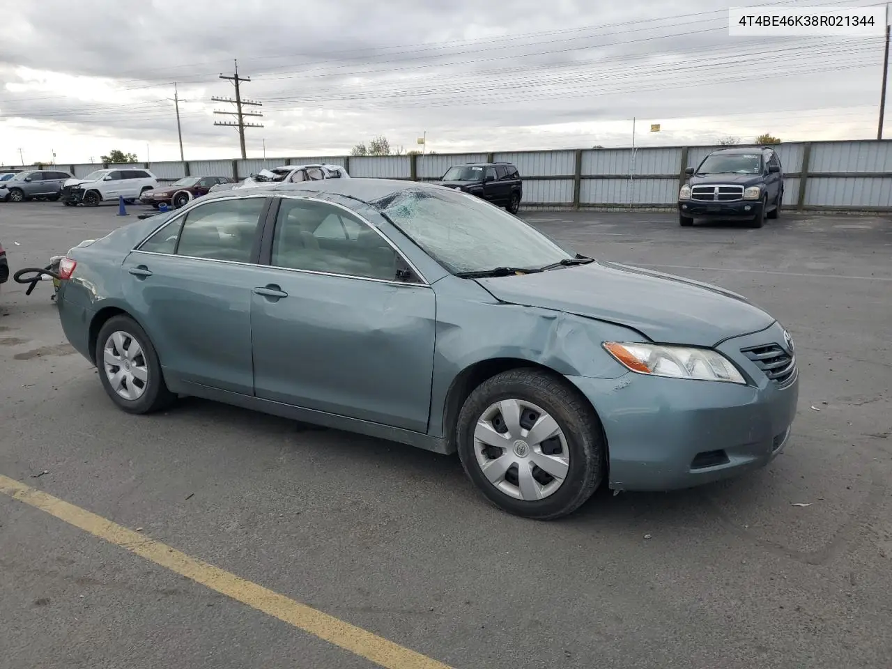 4T4BE46K38R021344 2008 Toyota Camry Ce