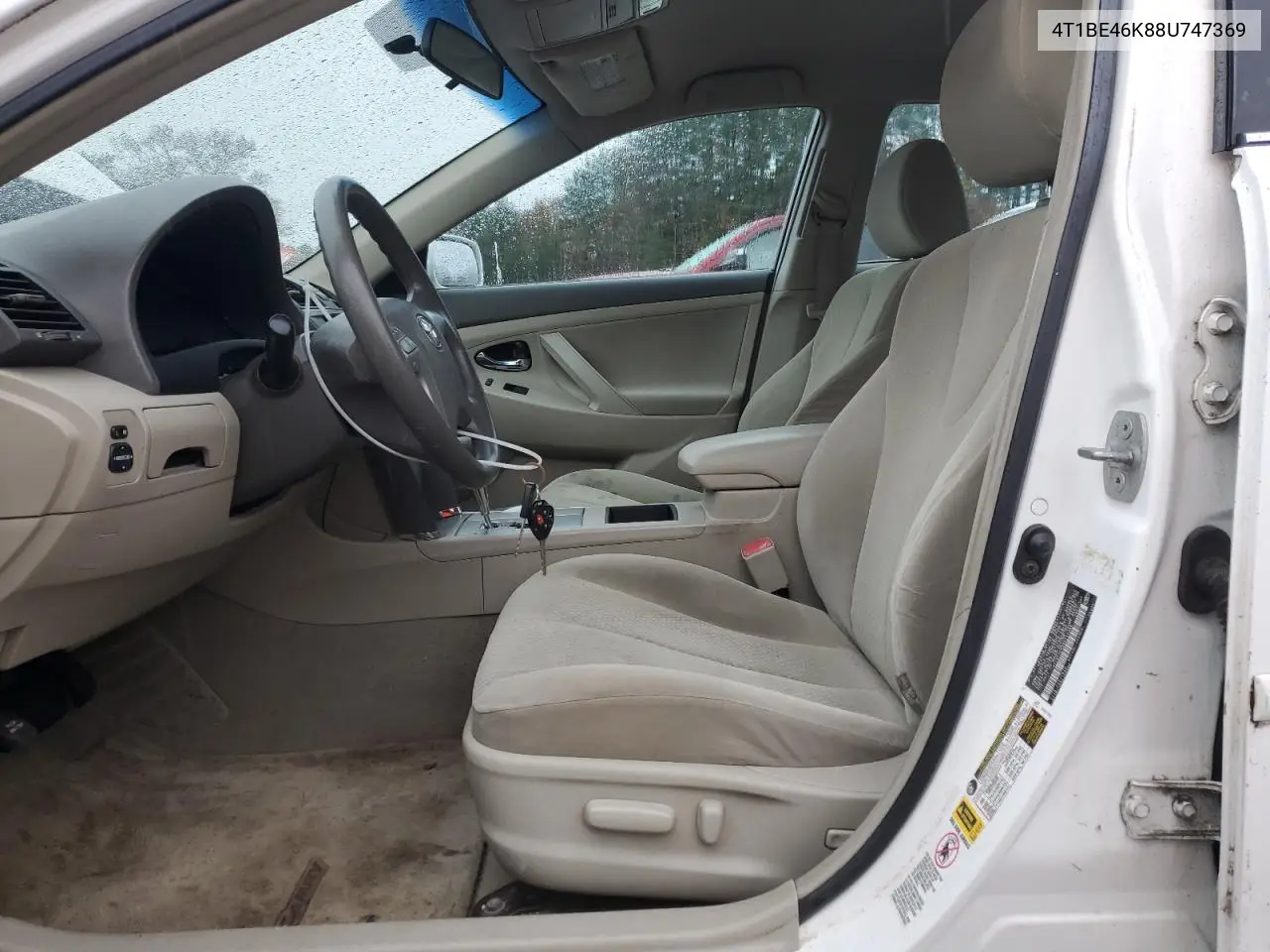 4T1BE46K88U747369 2008 Toyota Camry Ce