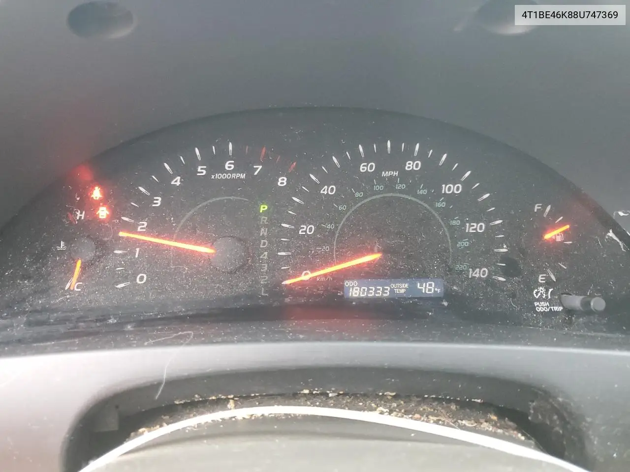 4T1BE46K88U747369 2008 Toyota Camry Ce