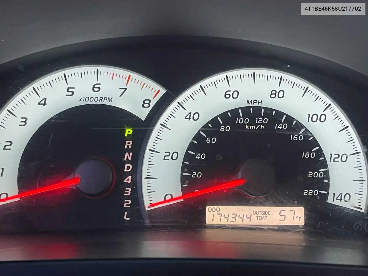 4T1BE46K58U217702 2008 Toyota Camry Ce
