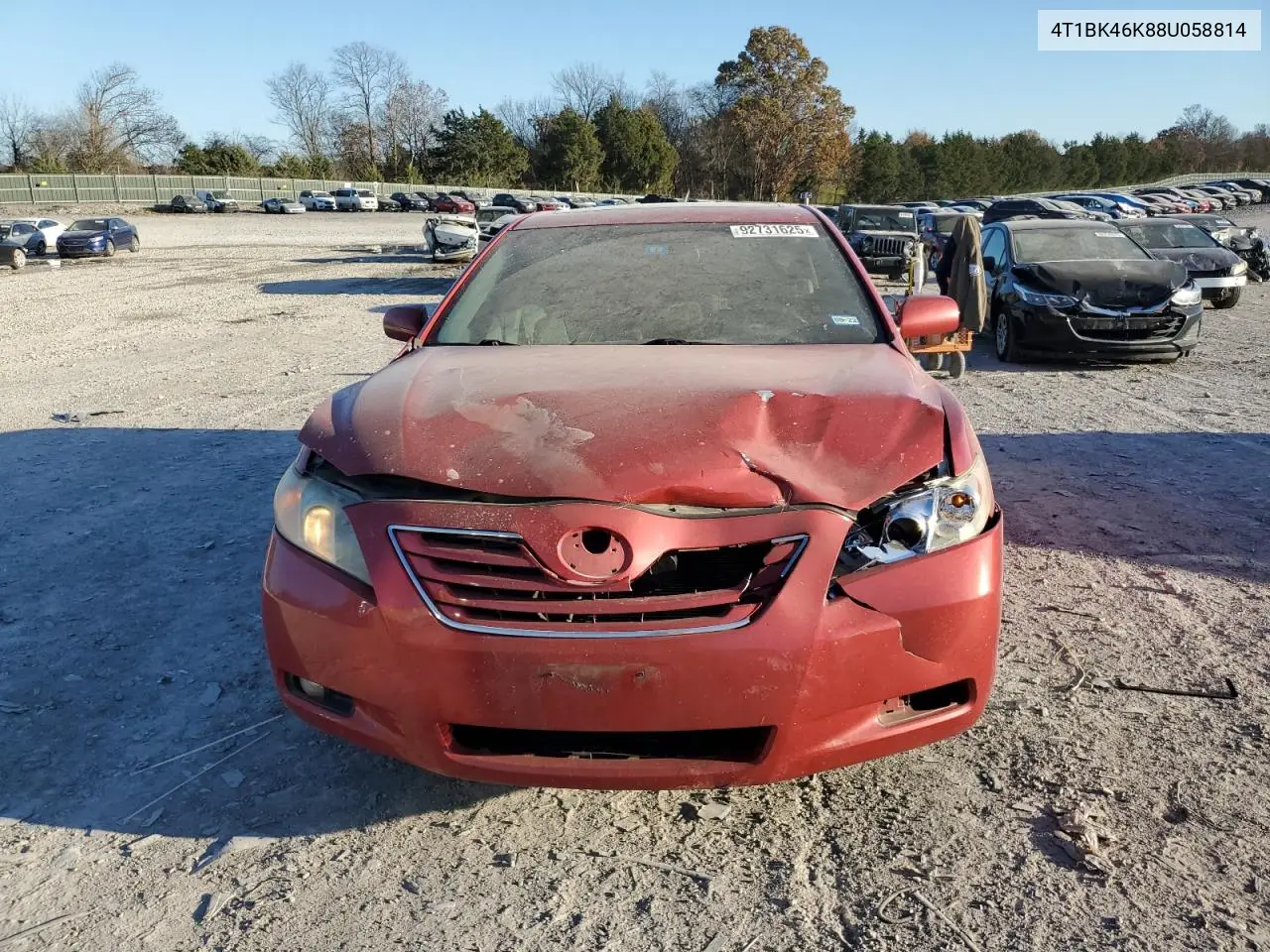 4T1BK46K88U058814 2008 Toyota Camry Le