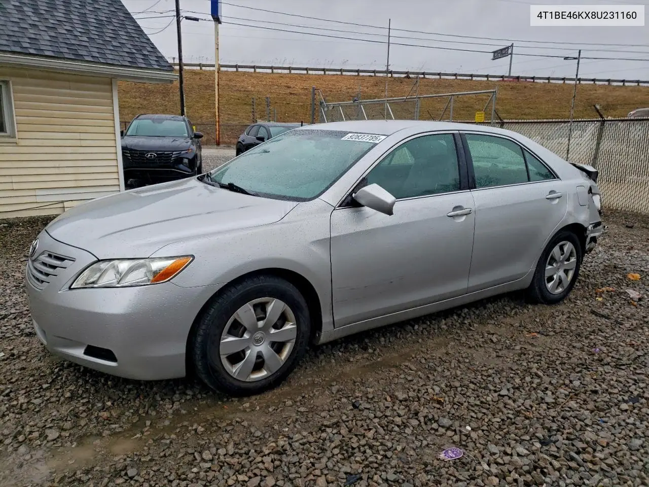 4T1BE46KX8U231160 2008 Toyota Camry Ce