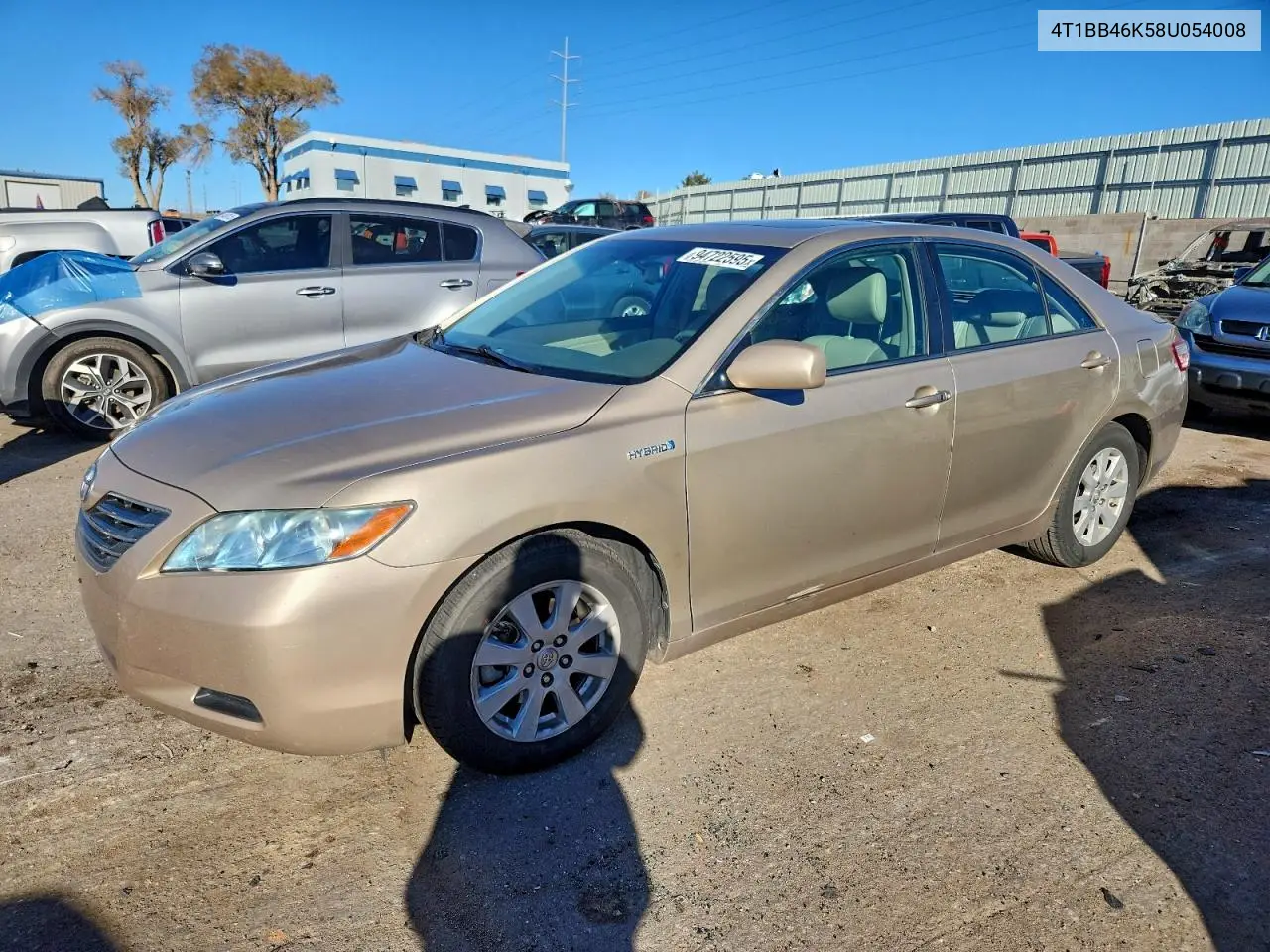 4T1BB46K58U054008 2008 Toyota Camry Hybrid