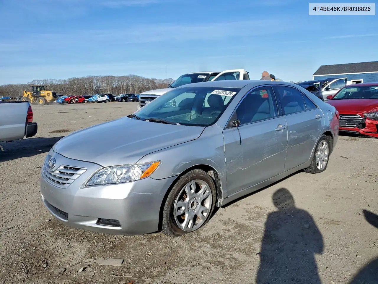 4T4BE46K78R038826 2008 Toyota Camry Ce