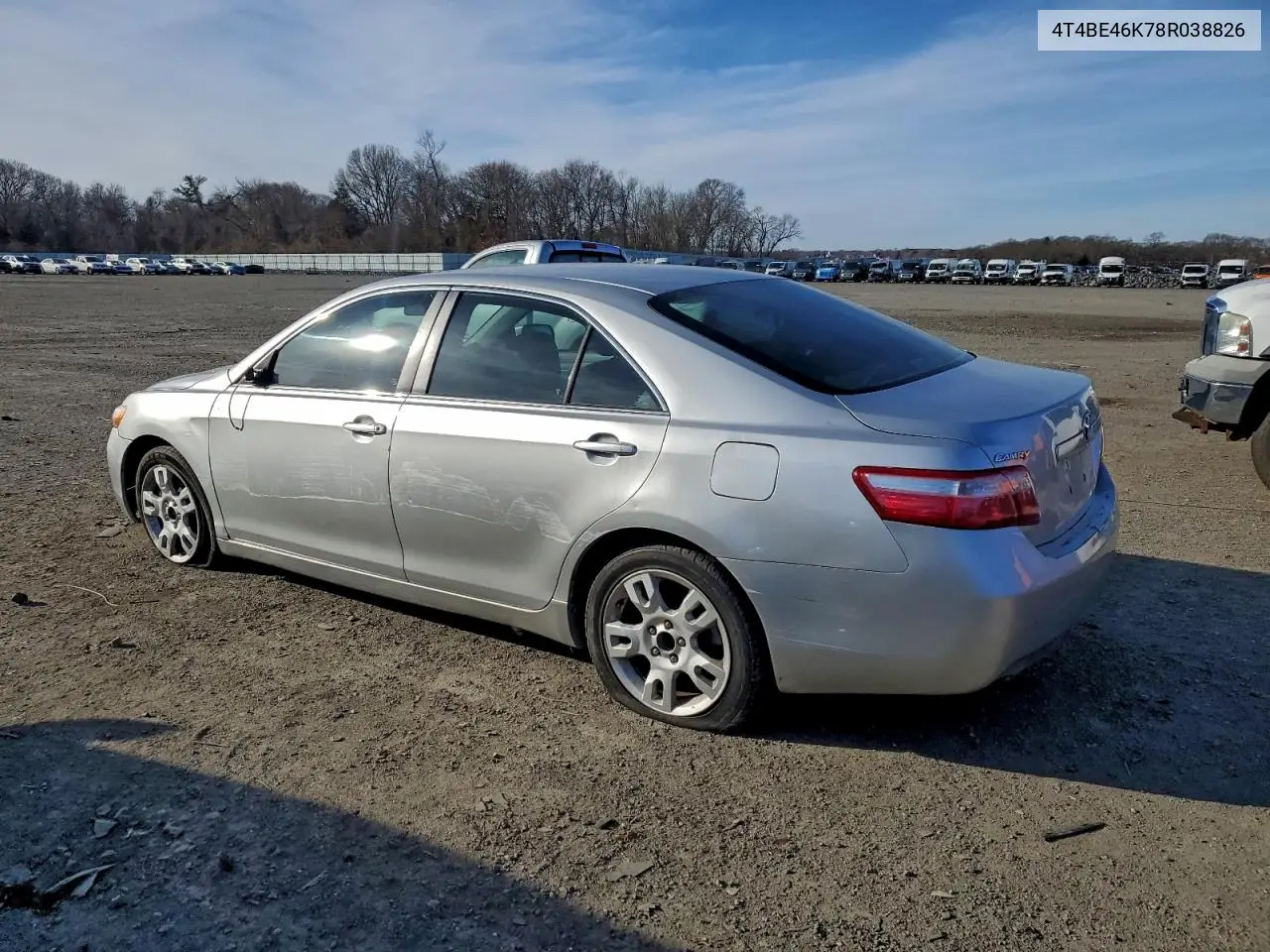 4T4BE46K78R038826 2008 Toyota Camry Ce