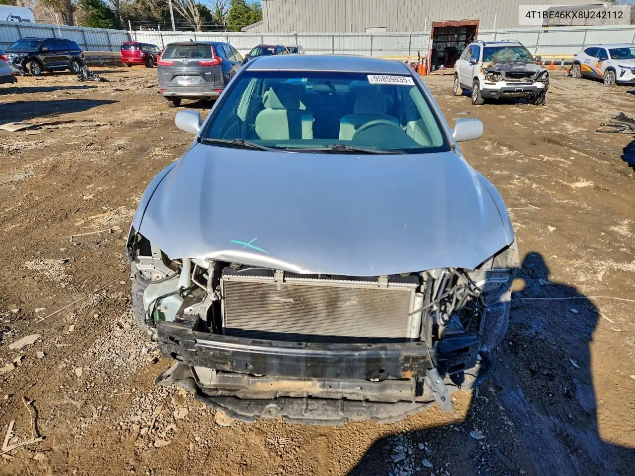 4T1BE46KX8U242112 2008 Toyota Camry Ce