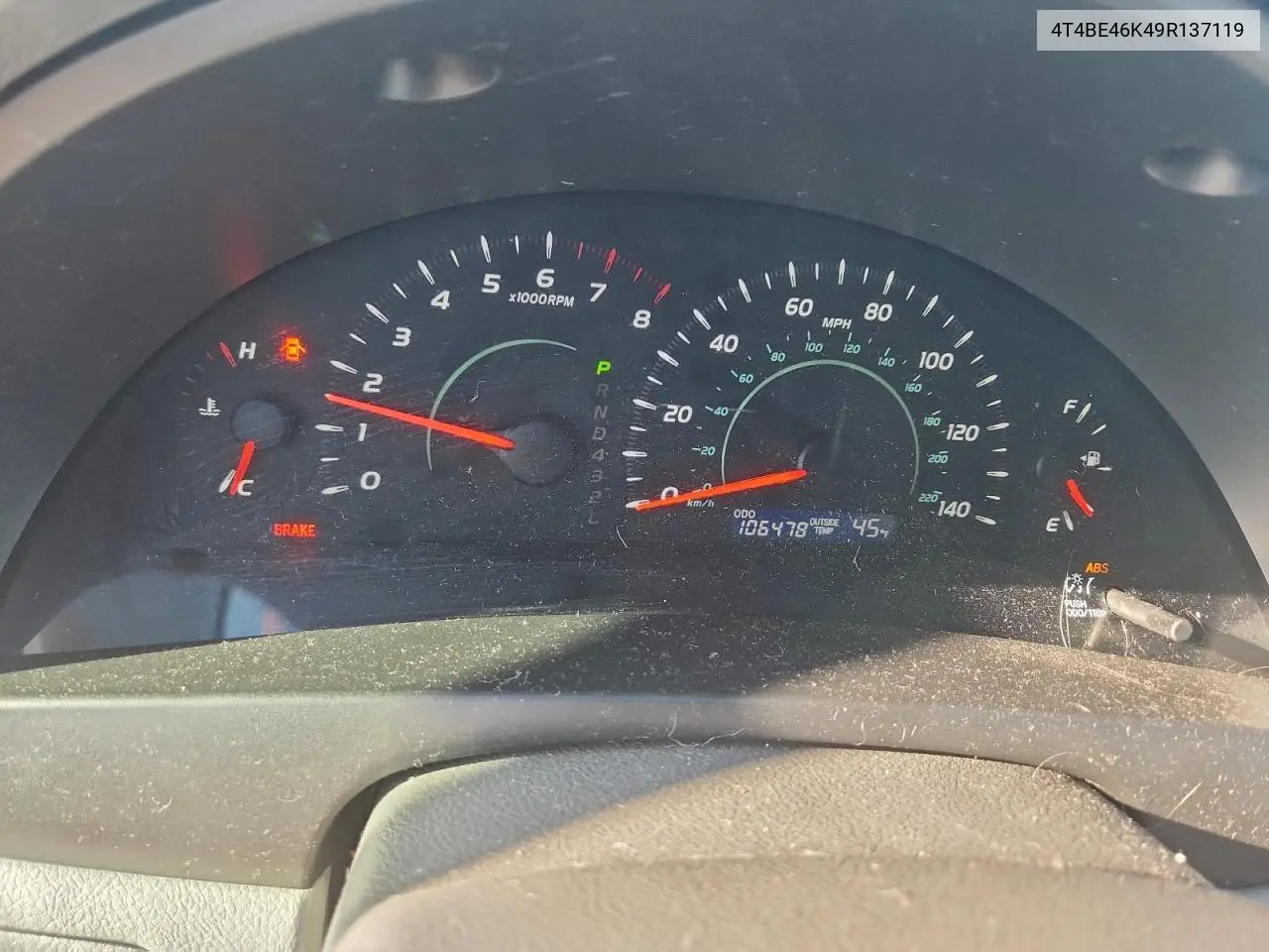 4T4BE46K49R137119 2009 Toyota Camry Base
