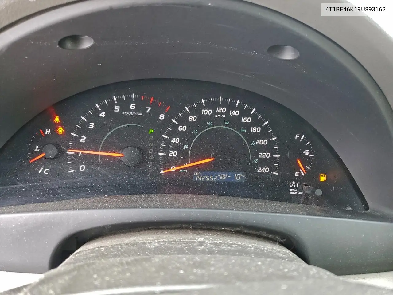 4T1BE46K19U893162 2009 Toyota Camry Base