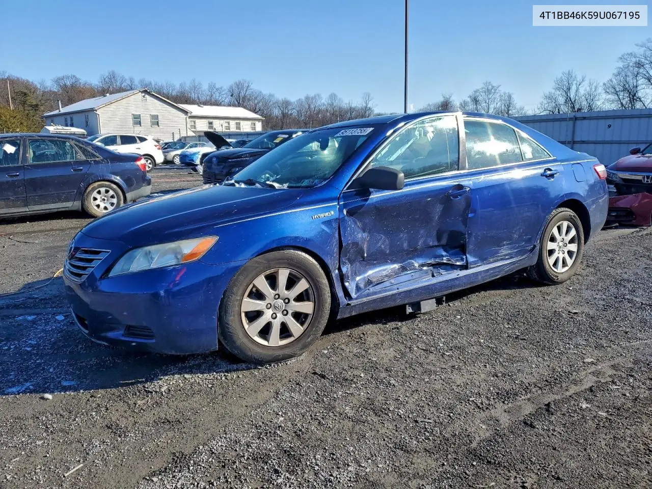 4T1BB46K59U067195 2009 Toyota Camry Hybrid