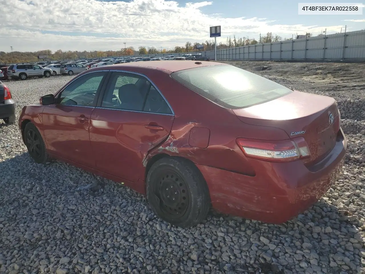 4T4BF3EK7AR022558 2010 Toyota Camry Base