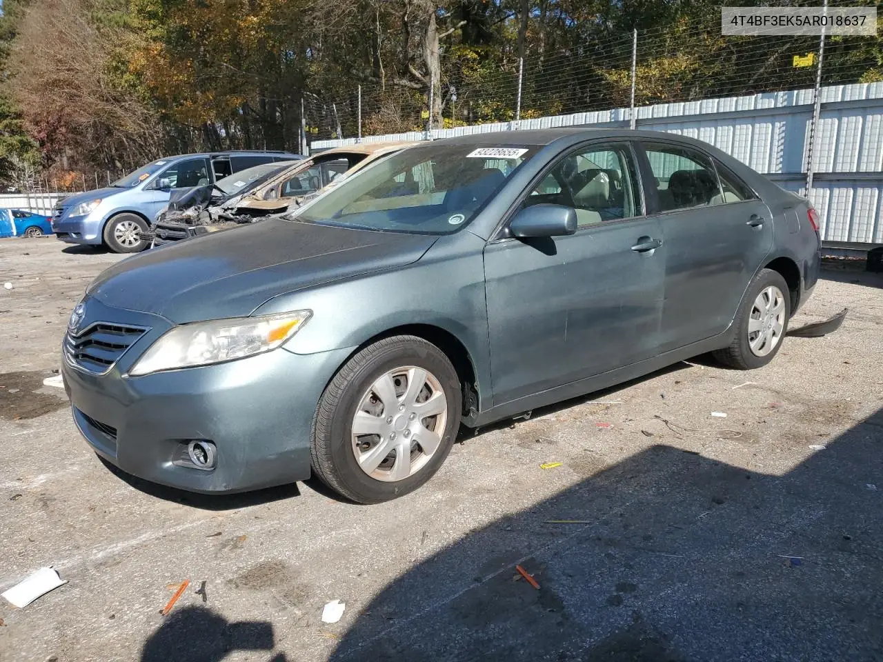 4T4BF3EK5AR018637 2010 Toyota Camry Base