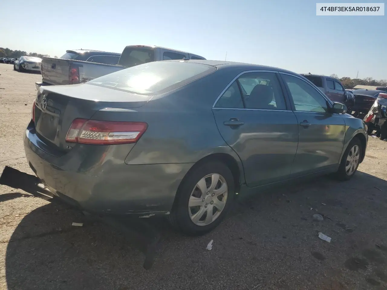 4T4BF3EK5AR018637 2010 Toyota Camry Base