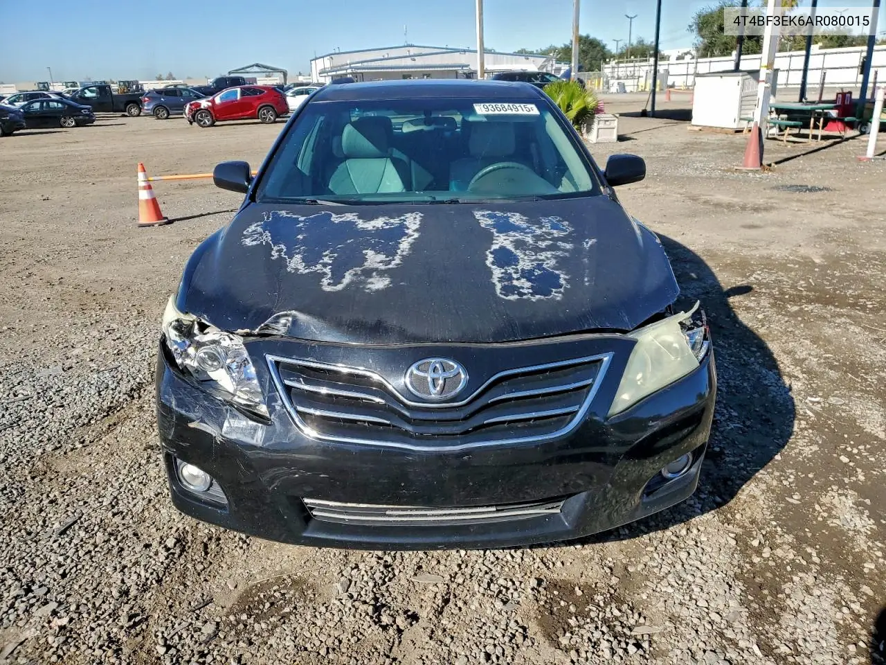 4T4BF3EK6AR080015 2010 Toyota Camry Base