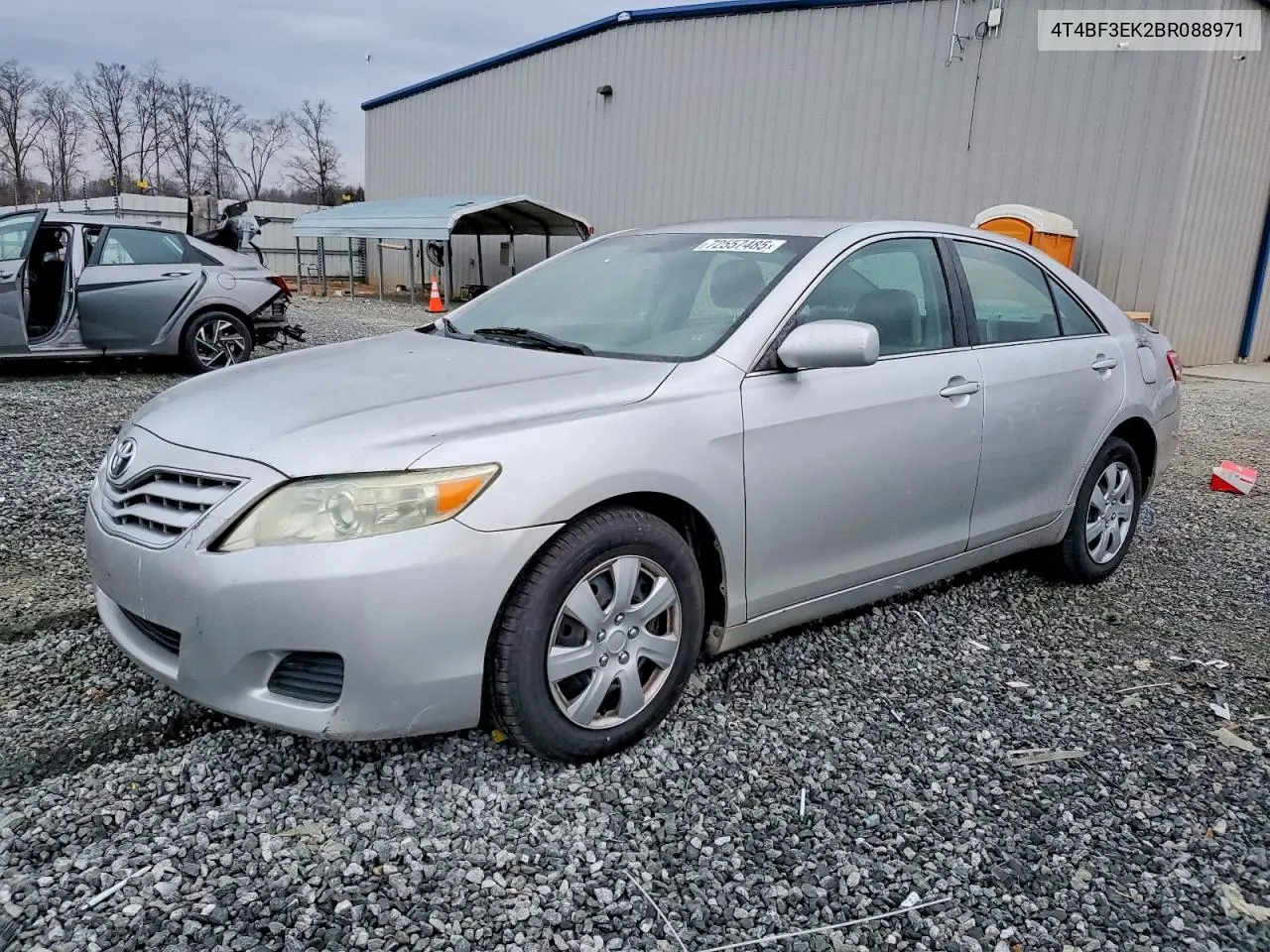 4T4BF3EK2BR088971 2011 Toyota Camry Base