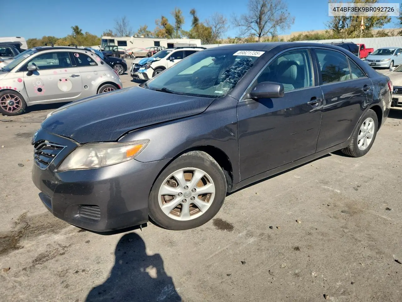 4T4BF3EK9BR092726 2011 Toyota Camry Base