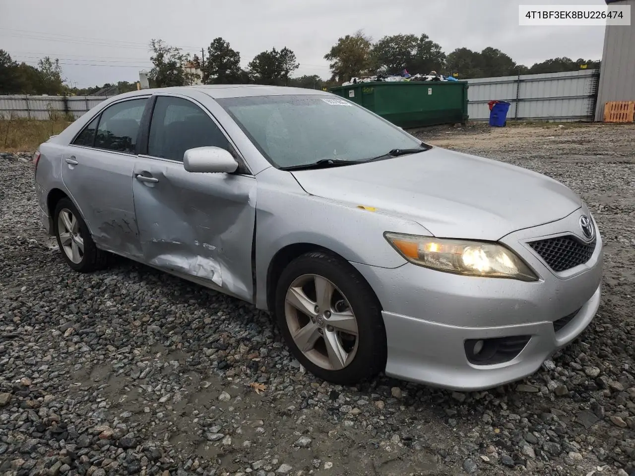 4T1BF3EK8BU226474 2011 Toyota Camry Base