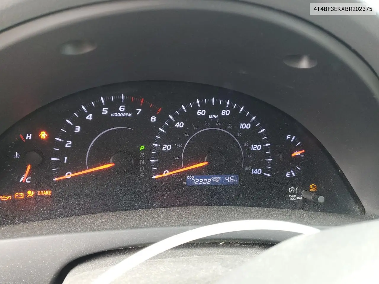 4T4BF3EKXBR202375 2011 Toyota Camry Base