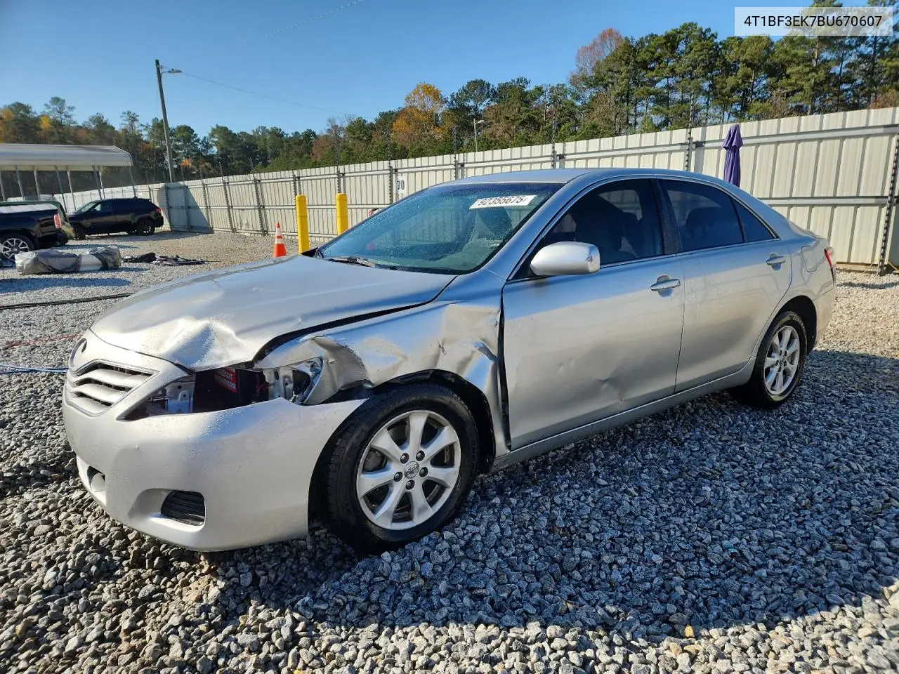 4T1BF3EK7BU670607 2011 Toyota Camry Base
