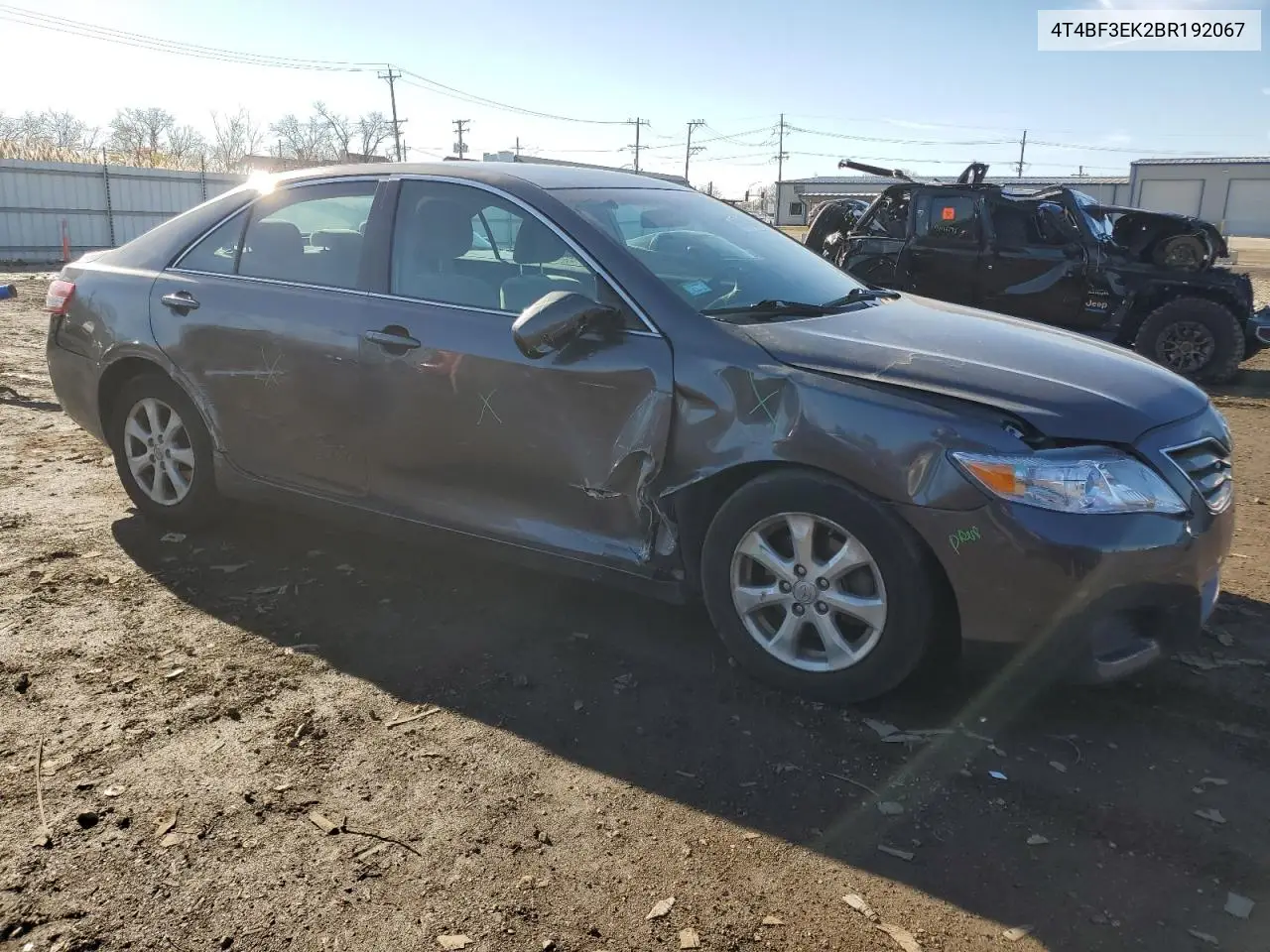 4T4BF3EK2BR192067 2011 Toyota Camry Base
