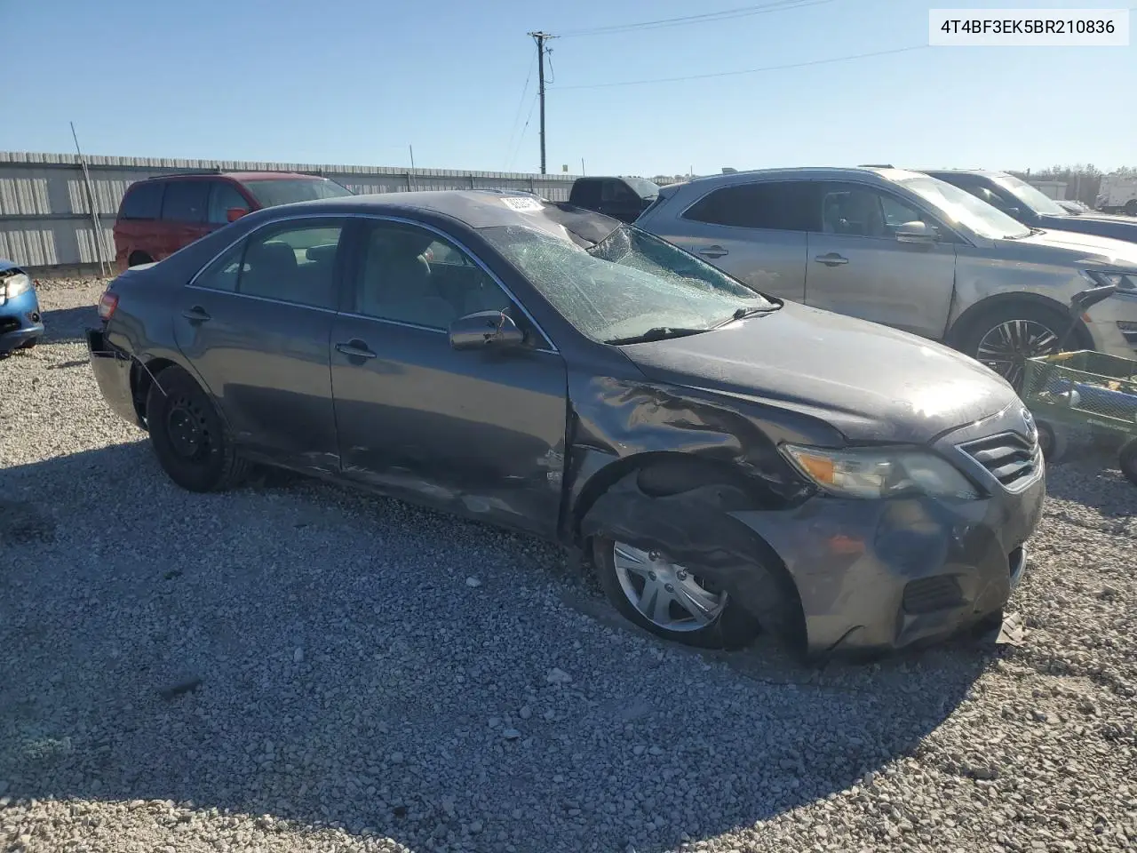 4T4BF3EK5BR210836 2011 Toyota Camry Base