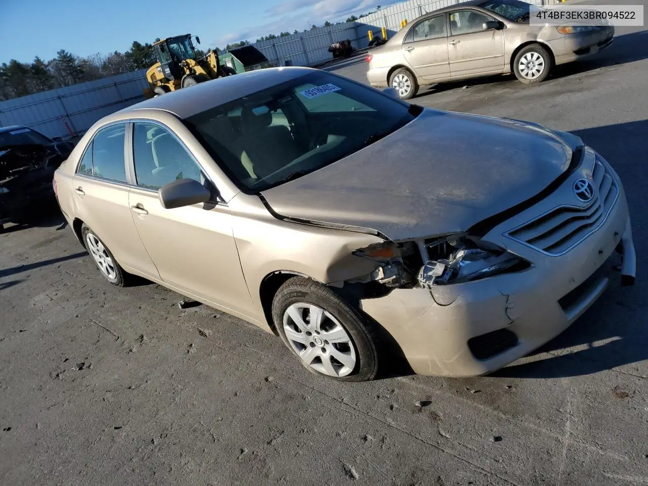 4T4BF3EK3BR094522 2011 Toyota Camry Base