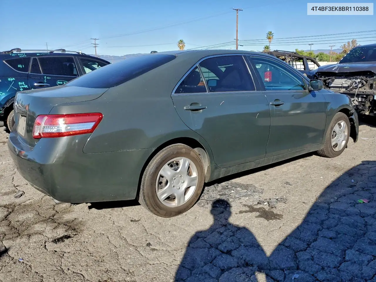 4T4BF3EK8BR110388 2011 Toyota Camry Base