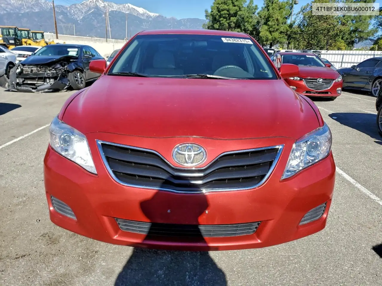 4T1BF3EK0BU600012 2011 Toyota Camry Base