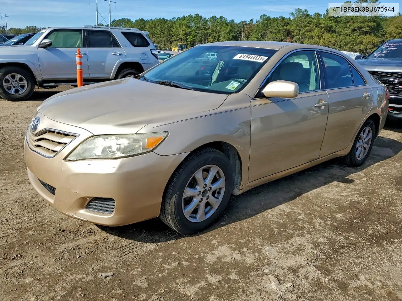 4T1BF3EK3BU670944 2011 Toyota Camry Base