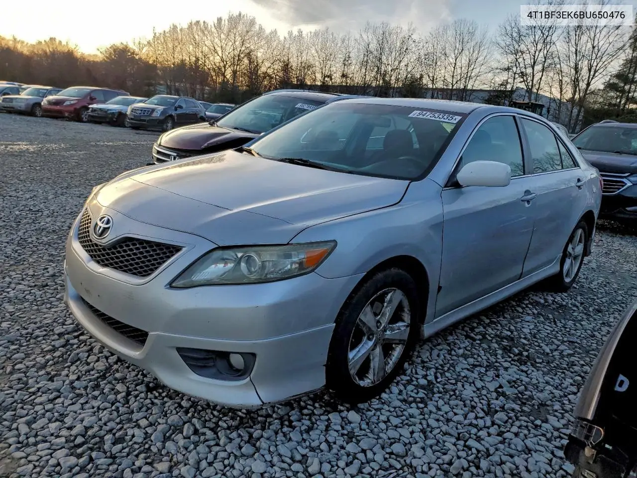 4T1BF3EK6BU650476 2011 Toyota Camry Base
