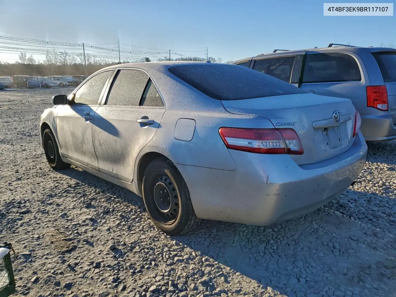4T4BF3EK9BR117107 2011 Toyota Camry Base