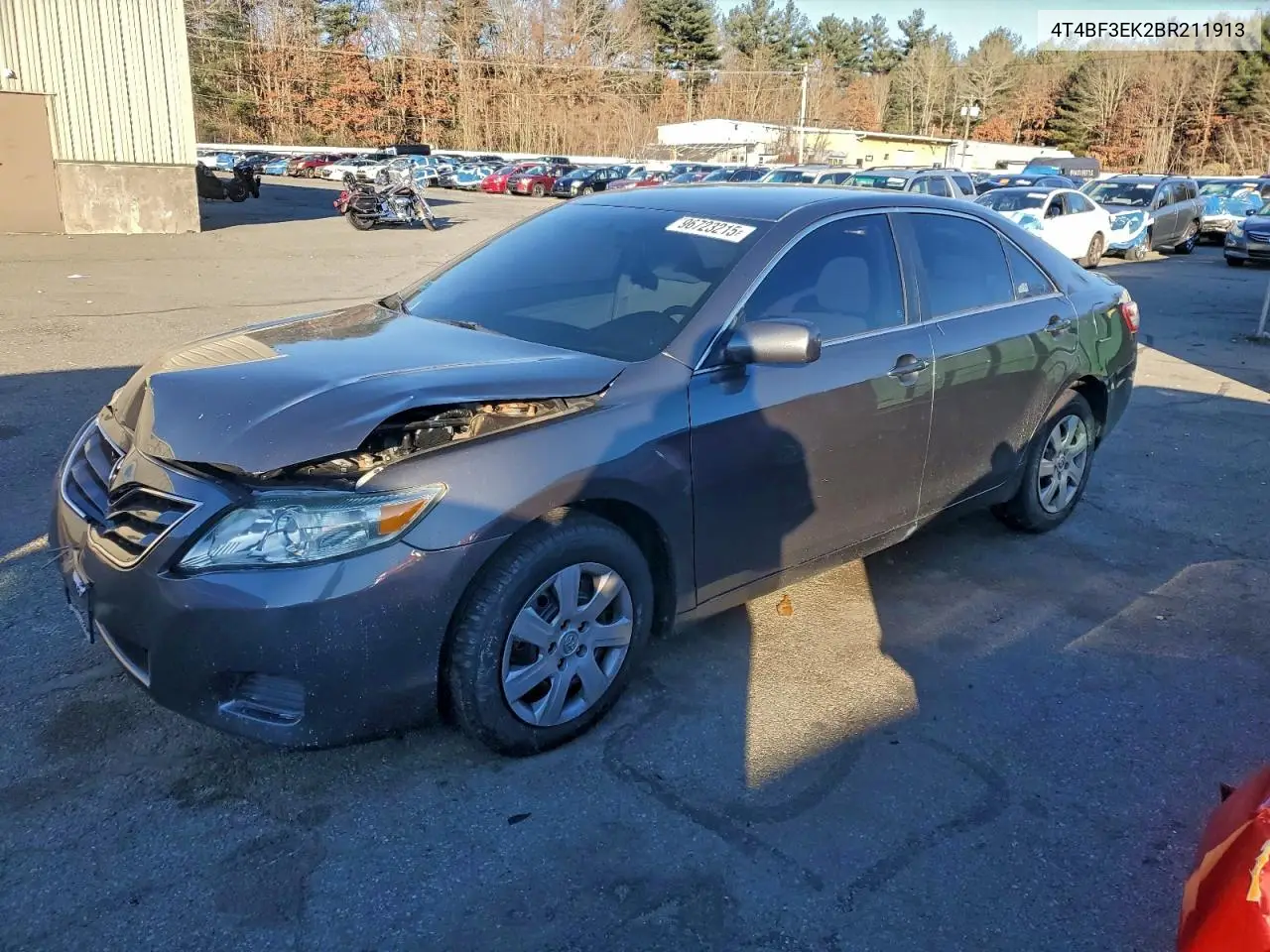 4T4BF3EK2BR211913 2011 Toyota Camry Base