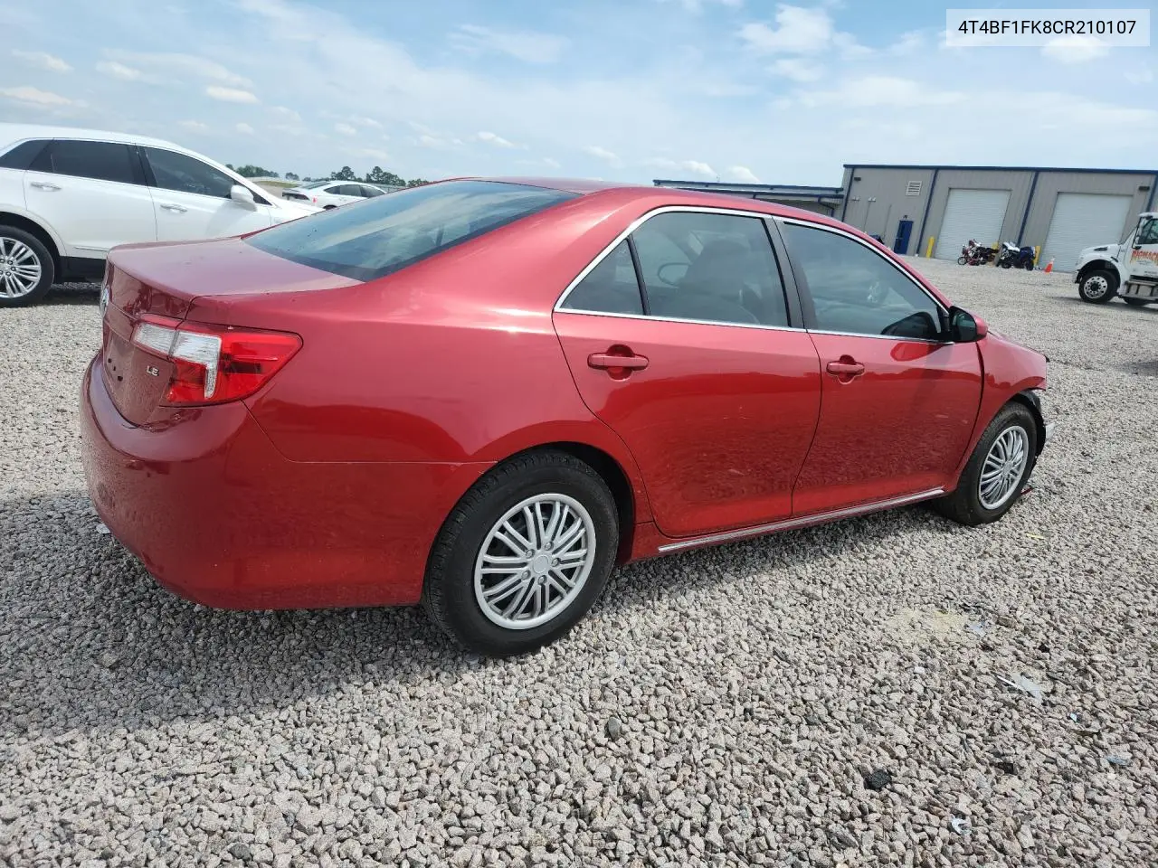 4T4BF1FK8CR210107 2012 Toyota Camry Le