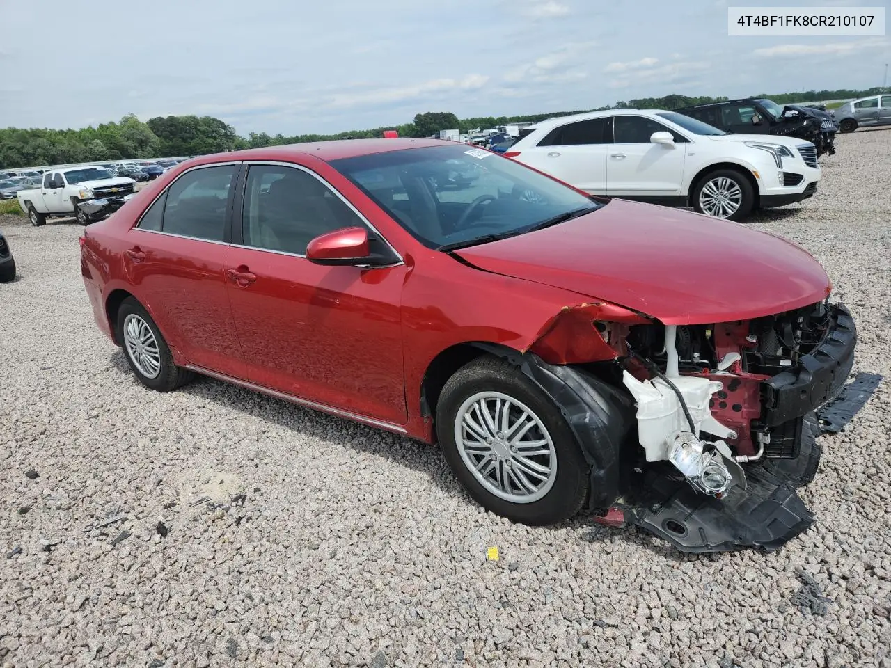 4T4BF1FK8CR210107 2012 Toyota Camry Le
