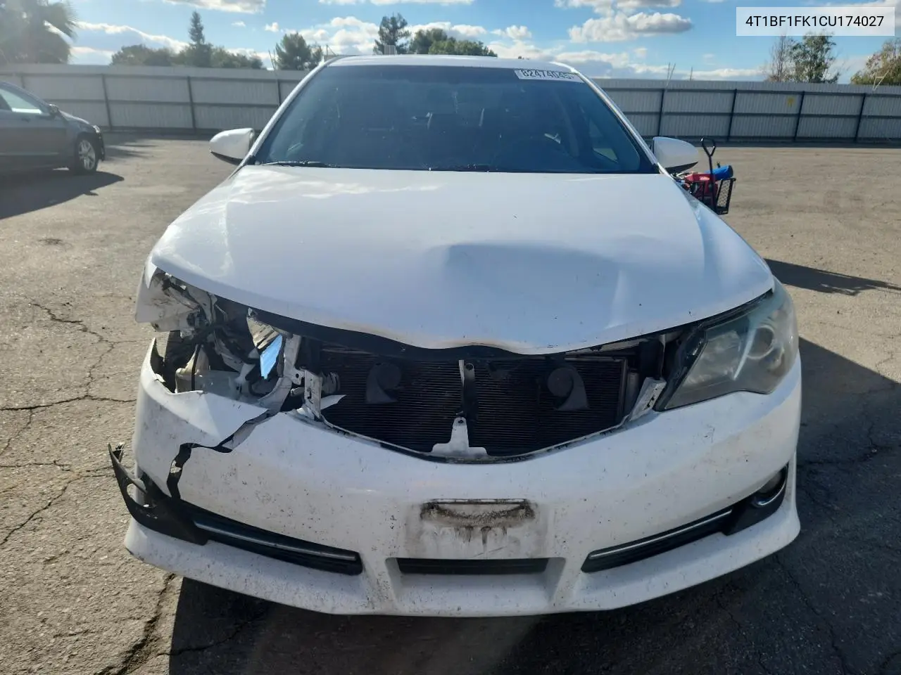 4T1BF1FK1CU174027 2012 Toyota Camry Base