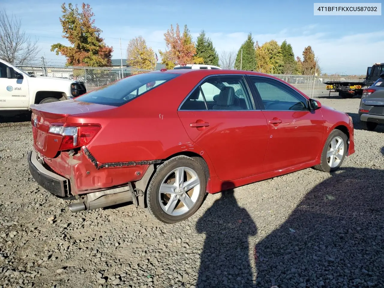 4T1BF1FKXCU587032 2012 Toyota Camry Base