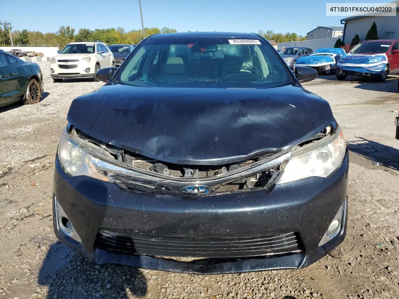 4T1BD1FK6CU040202 2012 Toyota Camry Hybrid