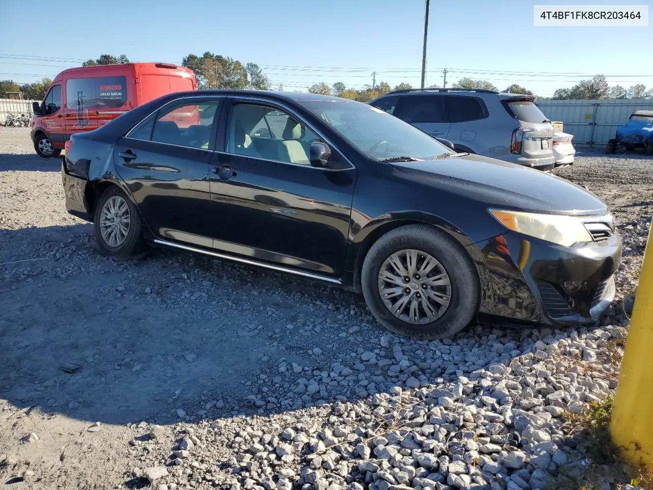 4T4BF1FK8CR203464 2012 Toyota Camry Base