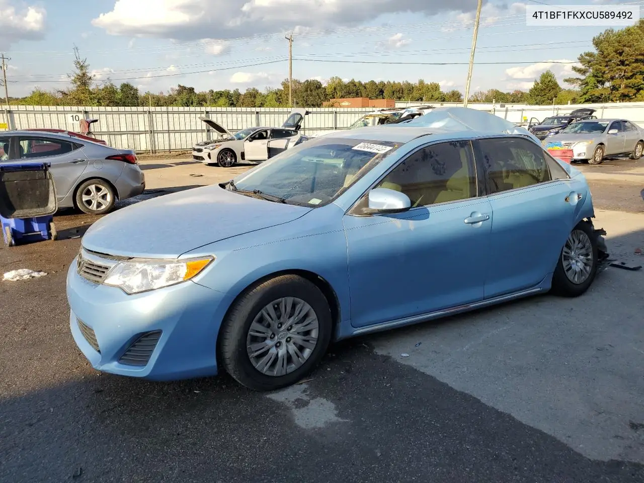 4T1BF1FKXCU589492 2012 Toyota Camry Base