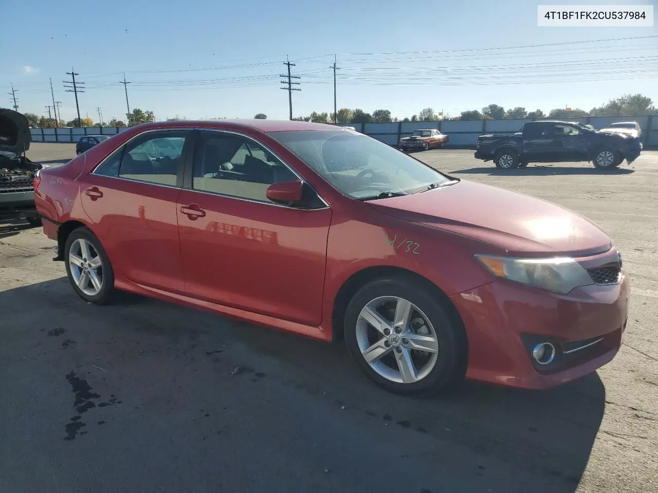 4T1BF1FK2CU537984 2012 Toyota Camry Base