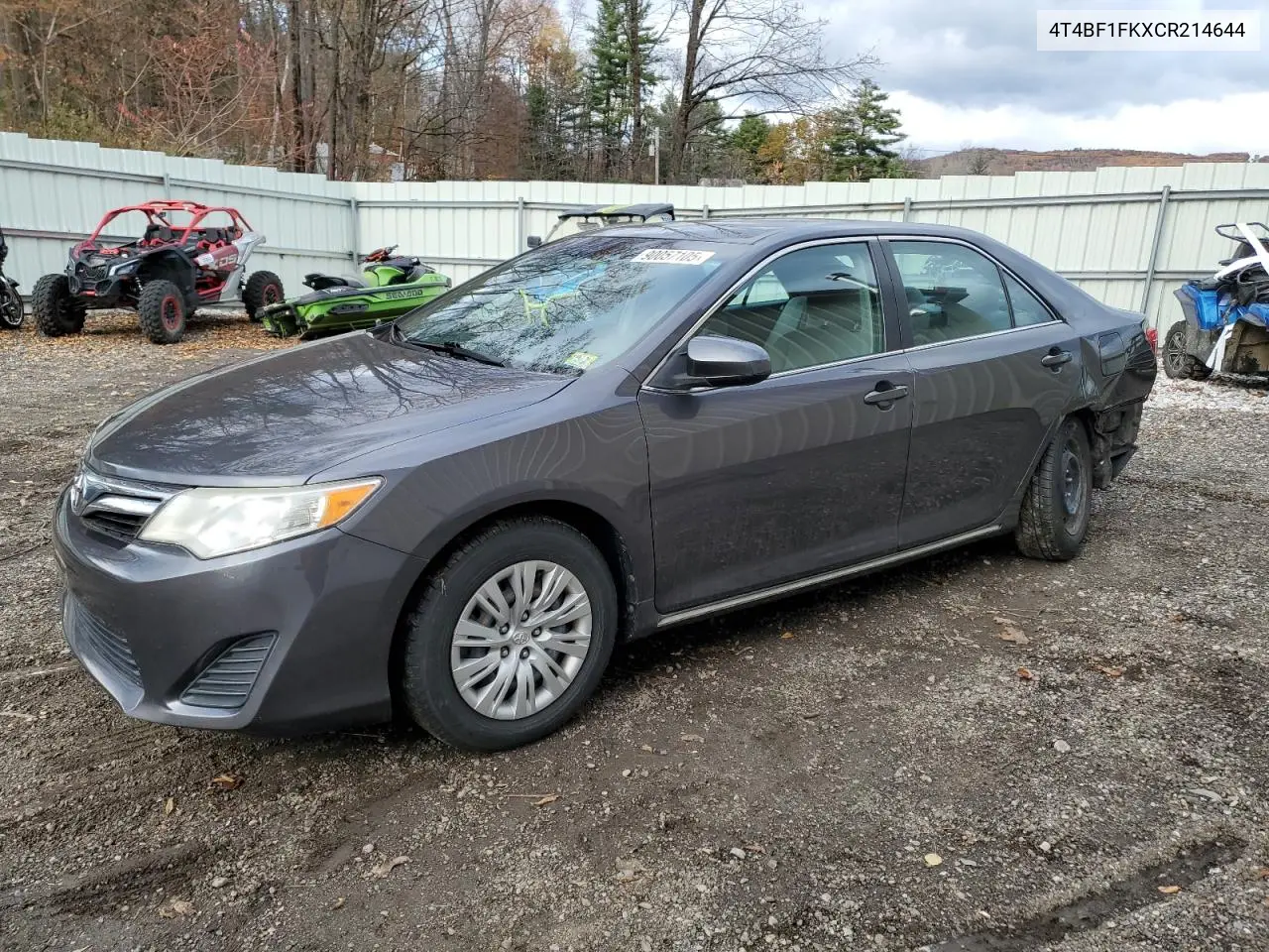 4T4BF1FKXCR214644 2012 Toyota Camry Base