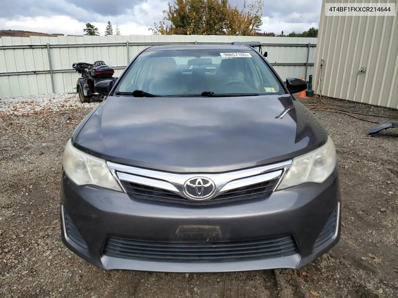 4T4BF1FKXCR214644 2012 Toyota Camry Base