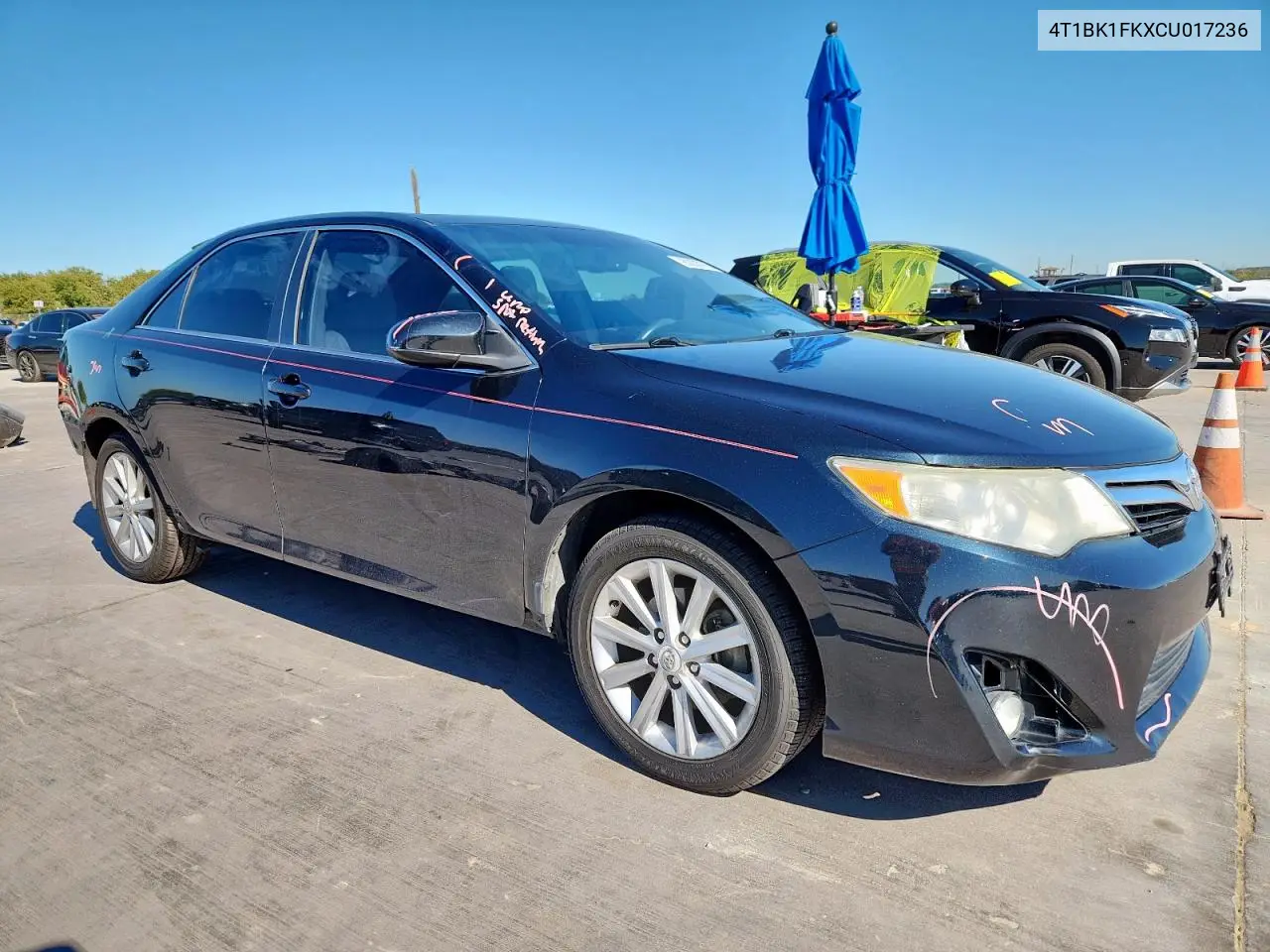 4T1BK1FKXCU017236 2012 Toyota Camry Se