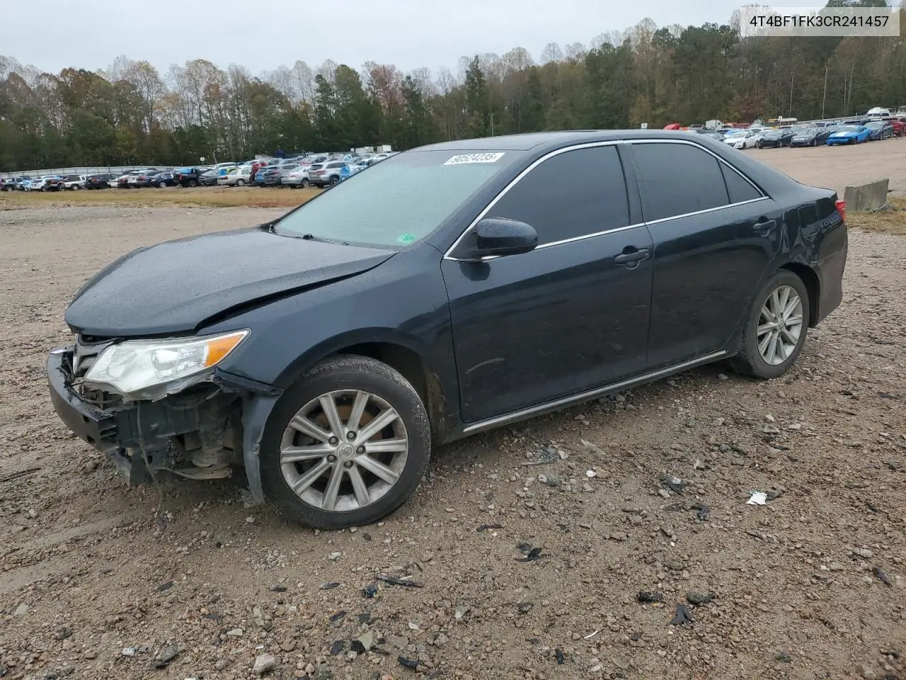 4T4BF1FK3CR241457 2012 Toyota Camry Base