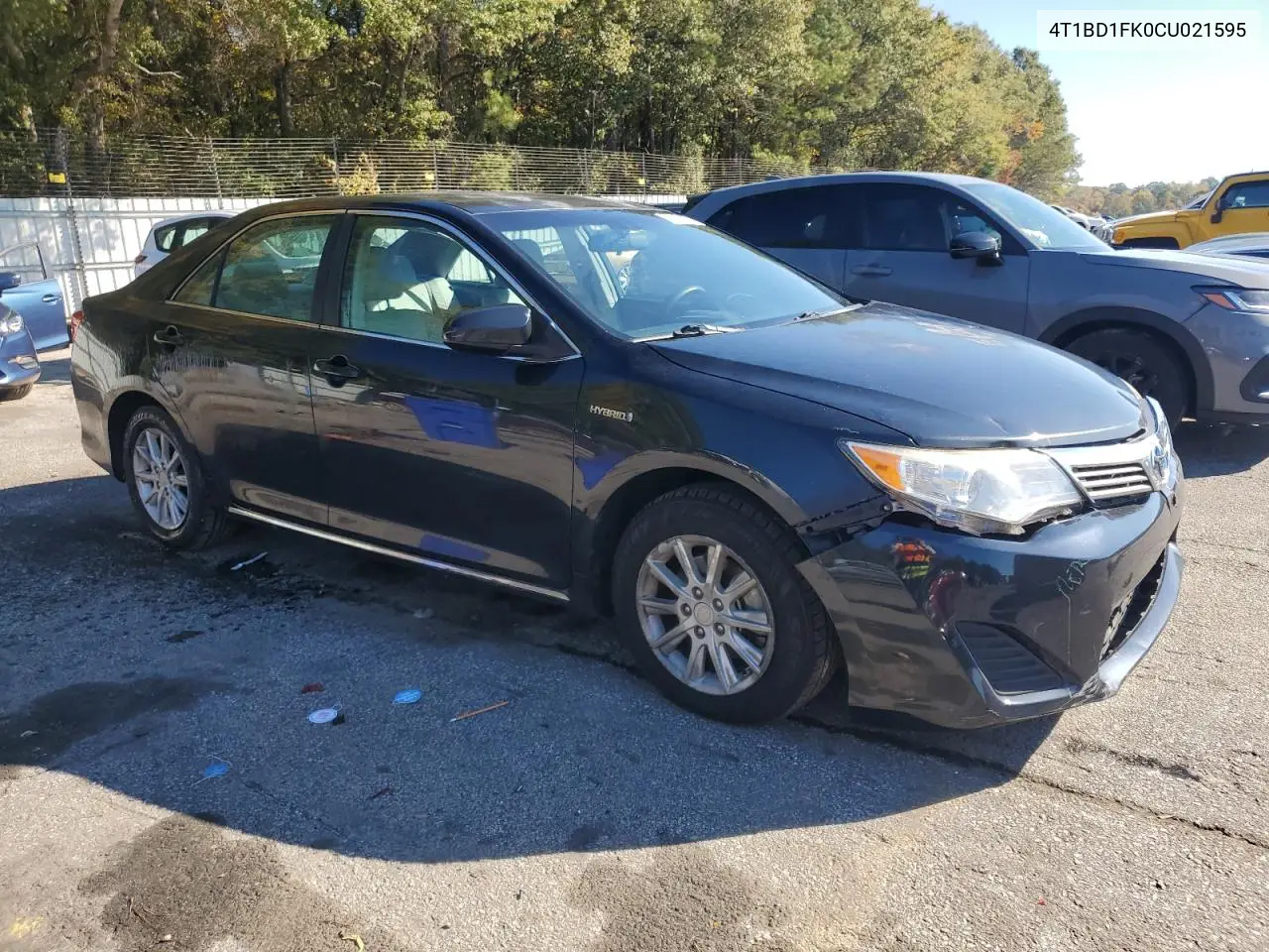 4T1BD1FK0CU021595 2012 Toyota Camry Hybrid