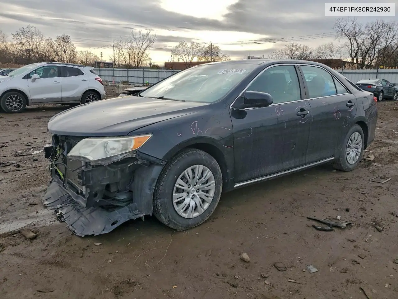 4T4BF1FK8CR242930 2012 Toyota Camry Base