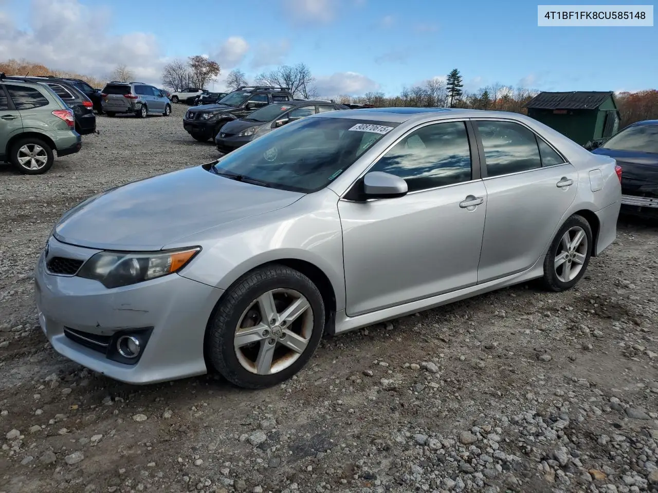 4T1BF1FK8CU585148 2012 Toyota Camry Base