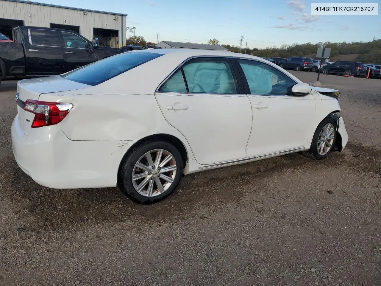 4T4BF1FK7CR216707 2012 Toyota Camry Base