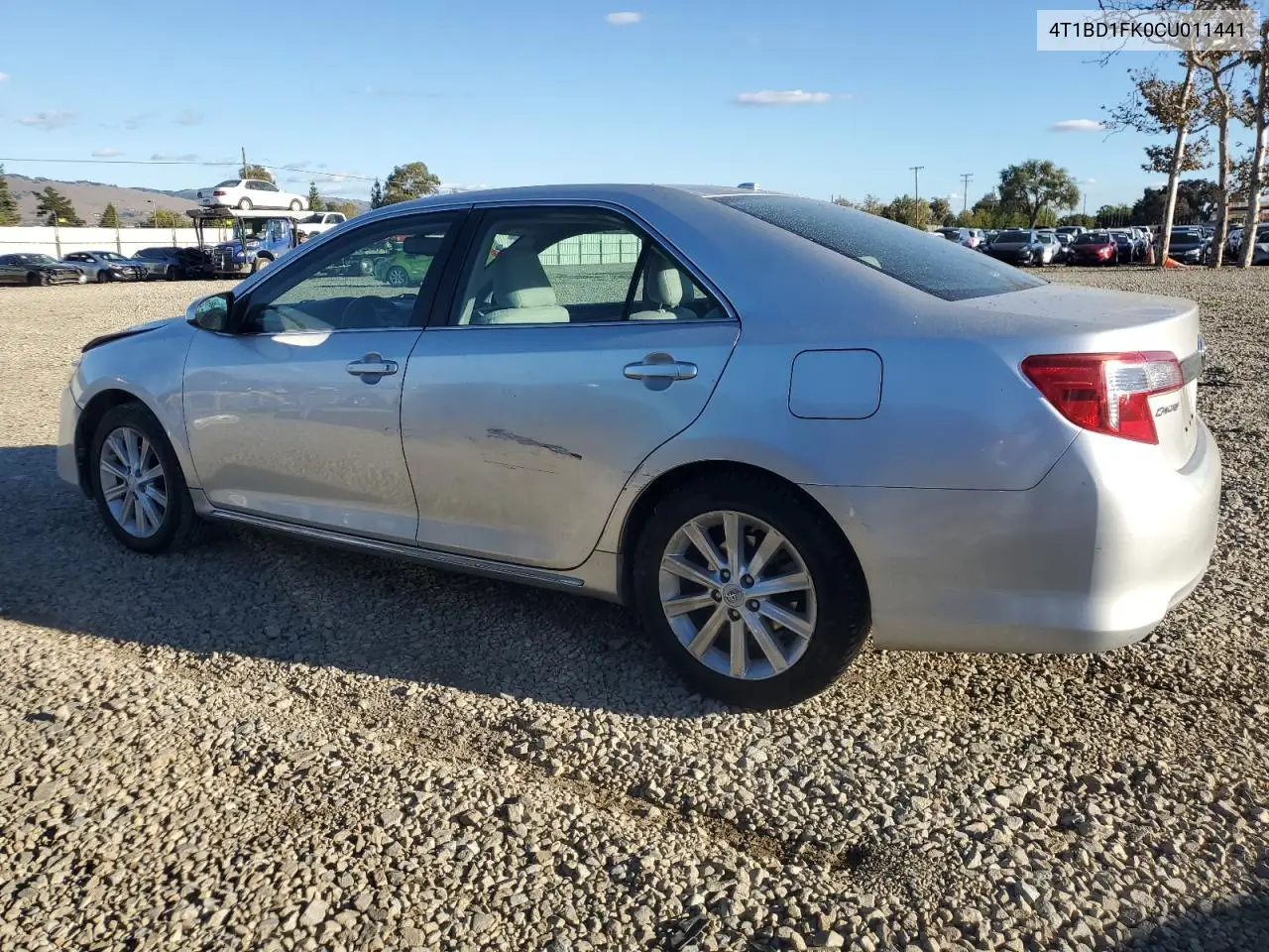 4T1BD1FK0CU011441 2012 Toyota Camry Hybrid